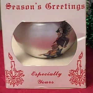 Vintage 1986 Hometown Christmas Holiday Hanging Ornament